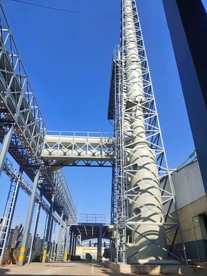 Système de traitement de vapeur de mine argentée de colonne d'absorption de gaz résiduel de forte concentration