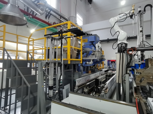 Machine de coulée automatique de lingots d'or avec robot