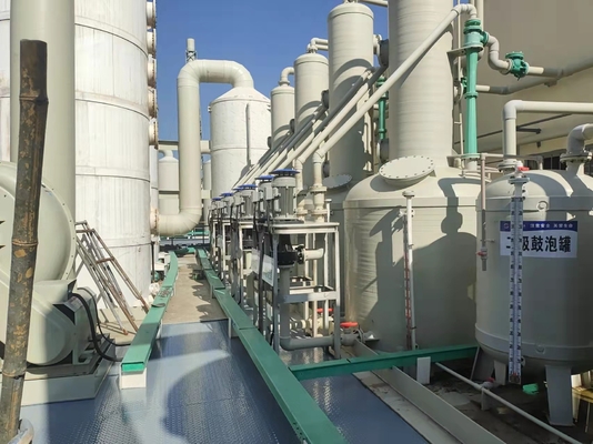 Système de traitement de vapeur de mine argentée de colonne d'absorption de gaz résiduel de forte concentration